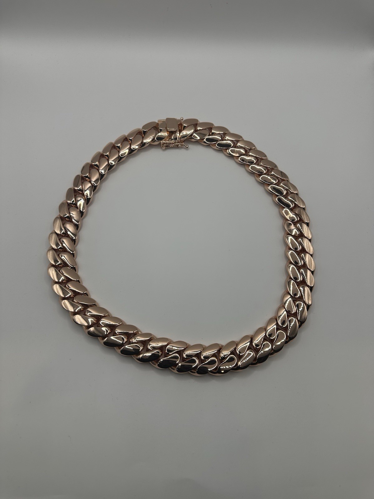 22mm 24” 580g Handmade Miami Cuban Link – 14k Rose Gold Plated HEAVY