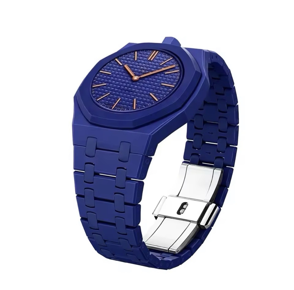 AP x Swatch Royal Pop Integrated Link Ceramic Bracelet Band – Dark Blue