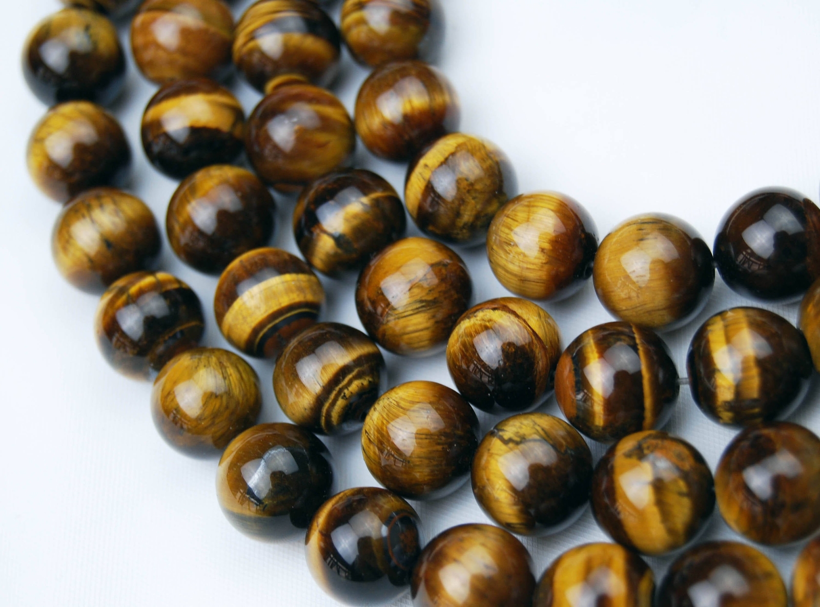 Yellow Tiger Eye Smooth Round Beads 4mm 6mm 8mm 10mm 12mm 14mm – 20mm 15.5″ Strd