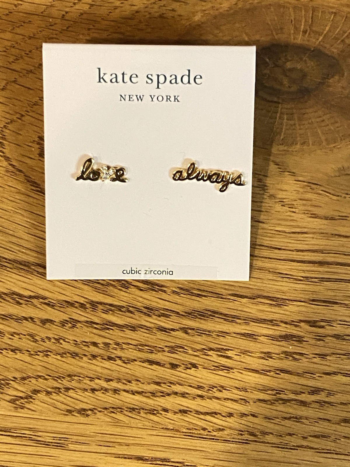 Kate Spade New York Love Always Stud Earrings From The Say Yes Line Brand New
