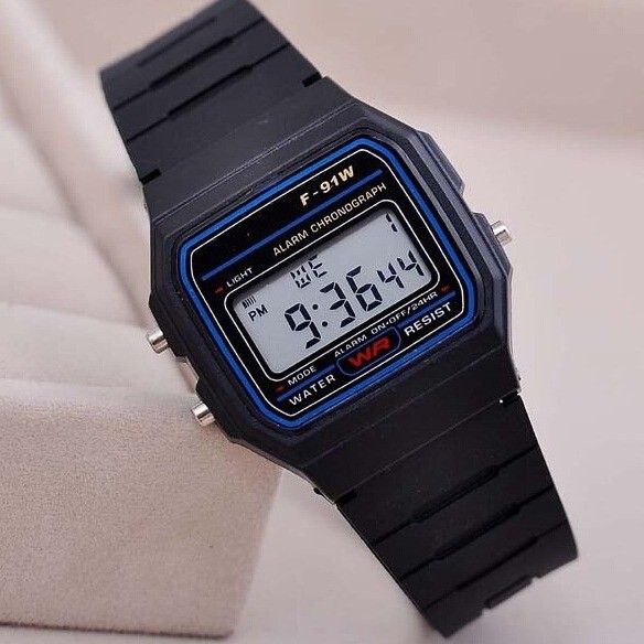 F 91W Classic Digital Resin Strap Watch Stopwatch Chronograph Sport Unisex Men