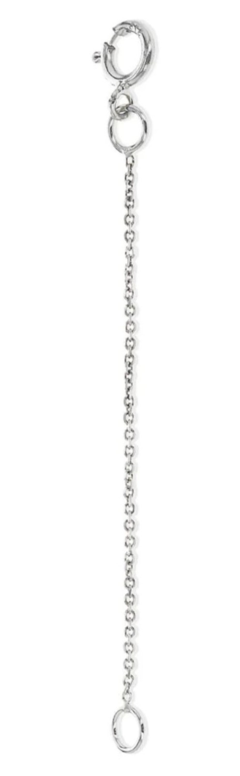 9ct White Gold Chain Extender 9k Safety Chain Bracelet Necklace Extension 2″/5cm