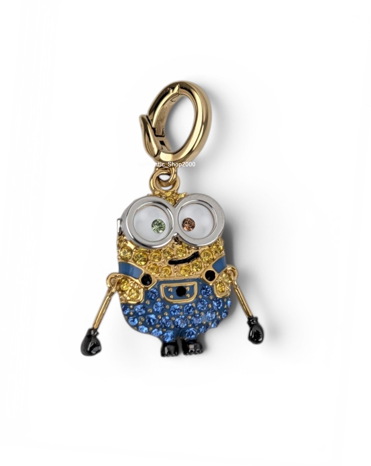 New 100% Authentic SWAROVSKI Sparkle Pave Crystal Minions Bob Charm 5753016