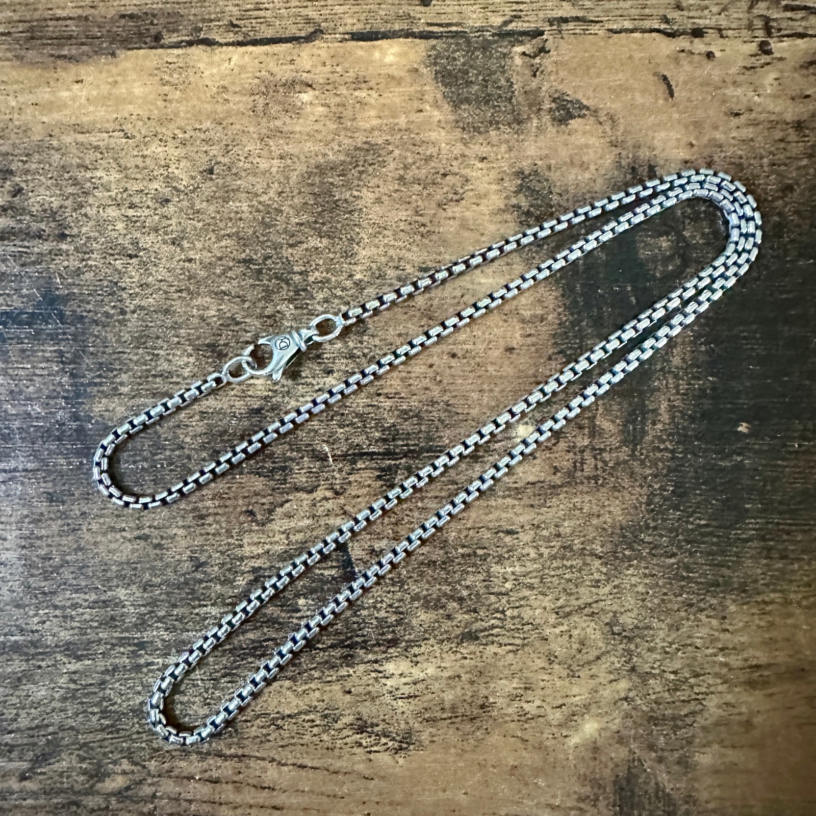 David Yurman Box Chain Necklace in Sterling Silver – 2.7mm – 20″ – FREE SHIPPING