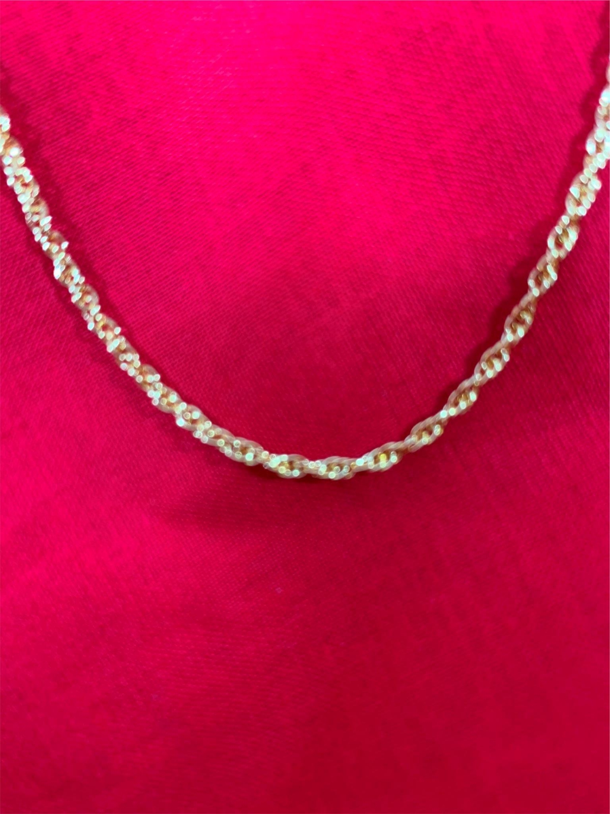 16 INCH-30 INCH 14KT GOLD PLATED ROPE CHAIN NECKLACE- USA SELLER