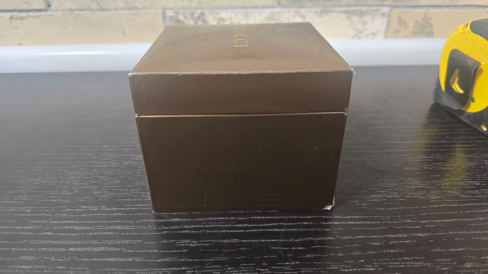 Gucci Small Accessory Box – Authentic 4×4 Designer Packaging – Brown
