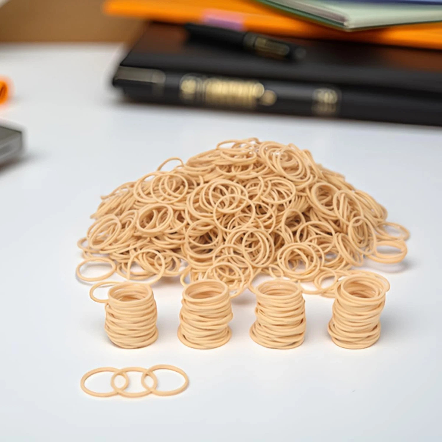 Rubber Bands Size #10 Beige 600pcs Elastic Office Money Wrap Flowers Craft