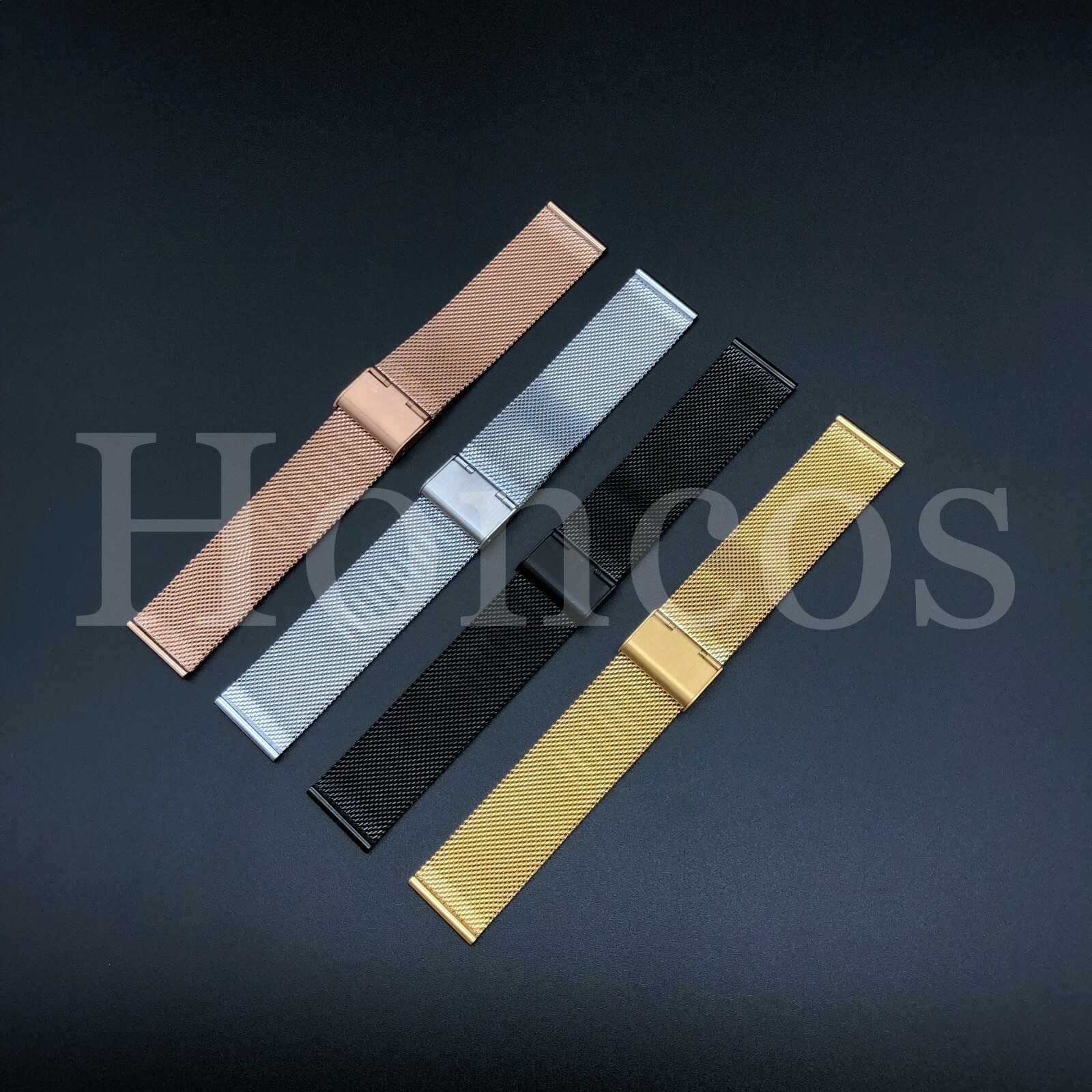 12/14/16/18/20/22/24 MM Milanese Watch Strap Band Stainless Steel Mesh Bracelet