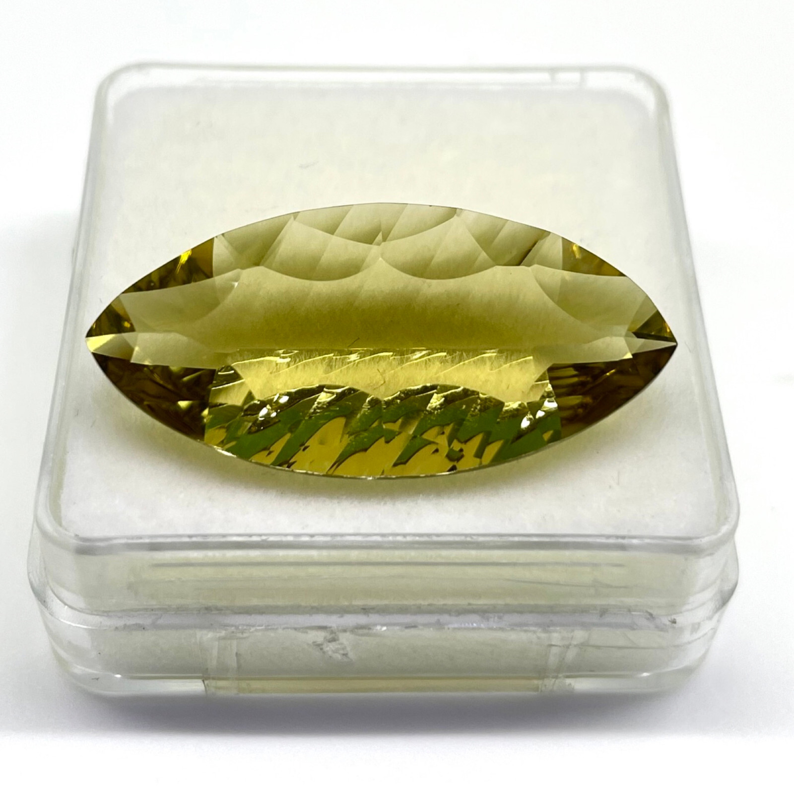 VVS 18.10 Cts Natural Lemon Citrine Marquise Custom Cut Top Quality Gemstone