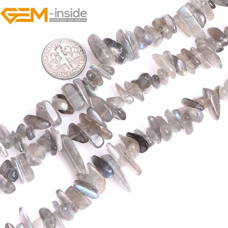 Natural Stone Pionts Sticks Spike Sunstone Larimar Loose Bead Jewelry Making 15″