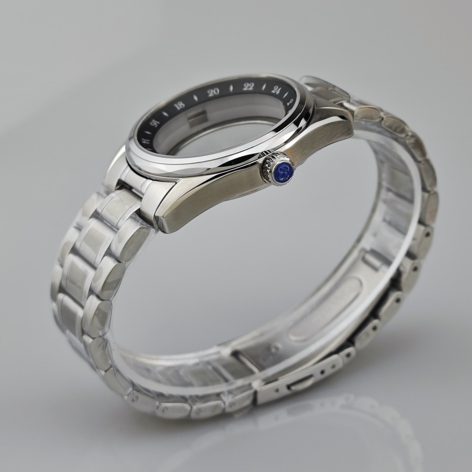 39.5mm Stainless Steel Case+Strap Sapphire Glass For NH34 NH35 NH36 28.5mm Dial