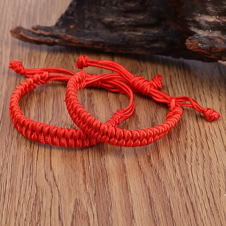 Tibetan Buddhist Bracelet Lucky Handmade Braided Adjustable Knot Charm Unisex