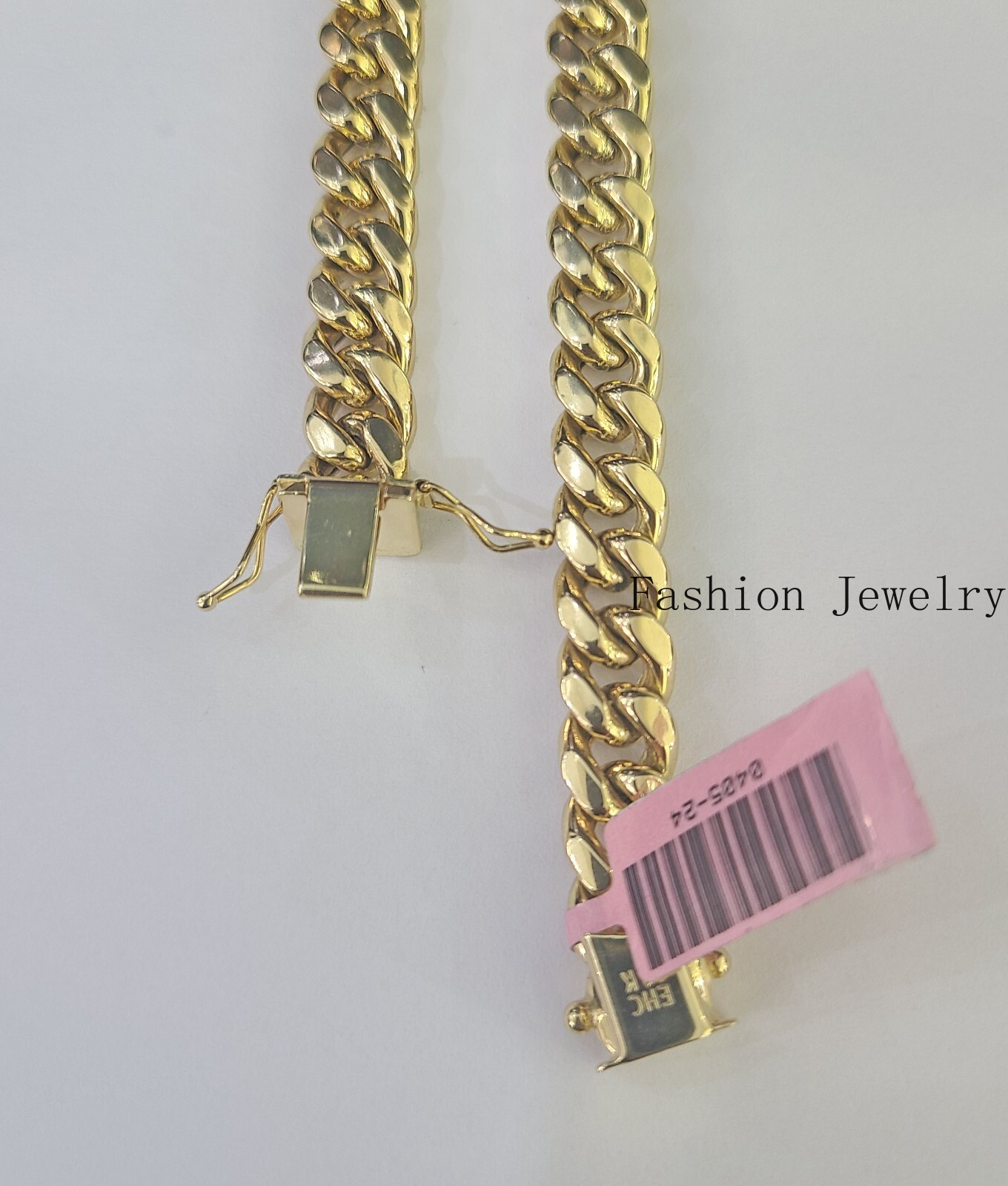 14K 8mm Miami Cuban Link Chain Yellow Gold Necklace 20″-30″ Inches Real Gold