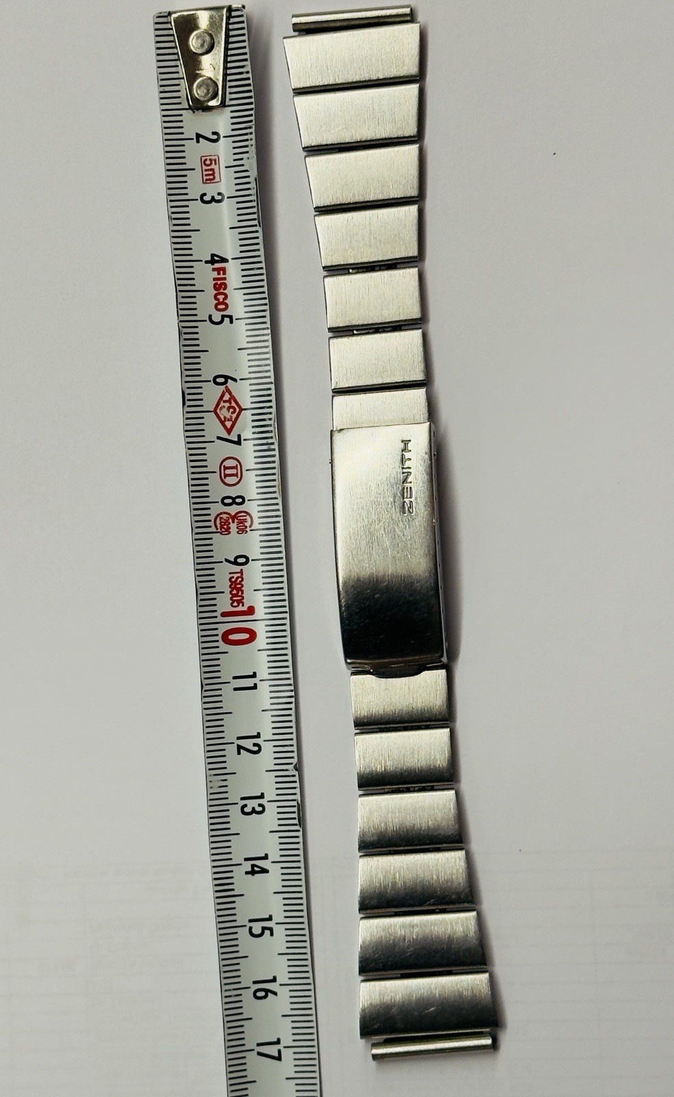 Zenith Stainless Steel Gay & Freres Bracelet 20MM In Very Good Condition 3/69