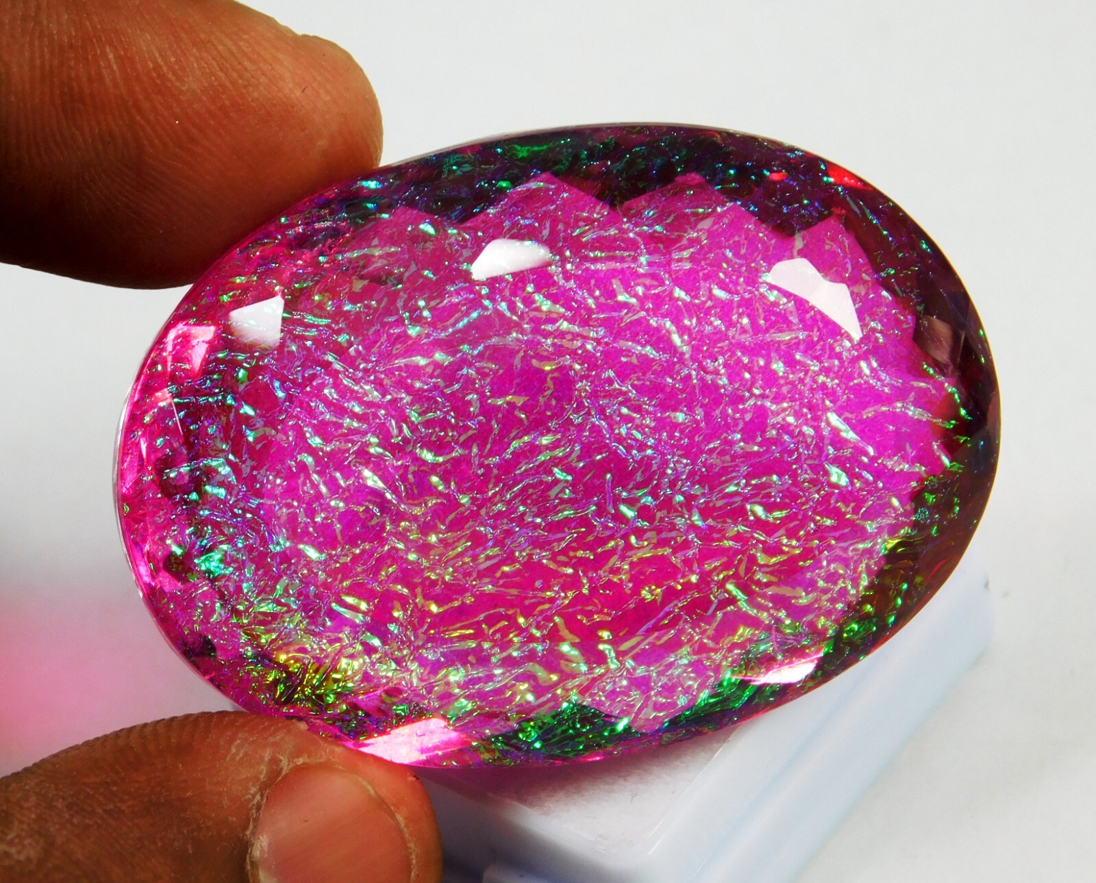 Natural 142.30 Ct Australian Monarch Fire Opal Oval Cut Certified Gemstone