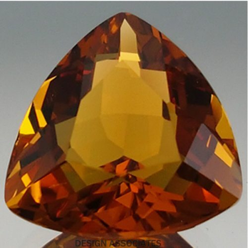 MADEIRA CITRINE 5 MM TRILLION CUT 2 PC SET FROM BRAZIL