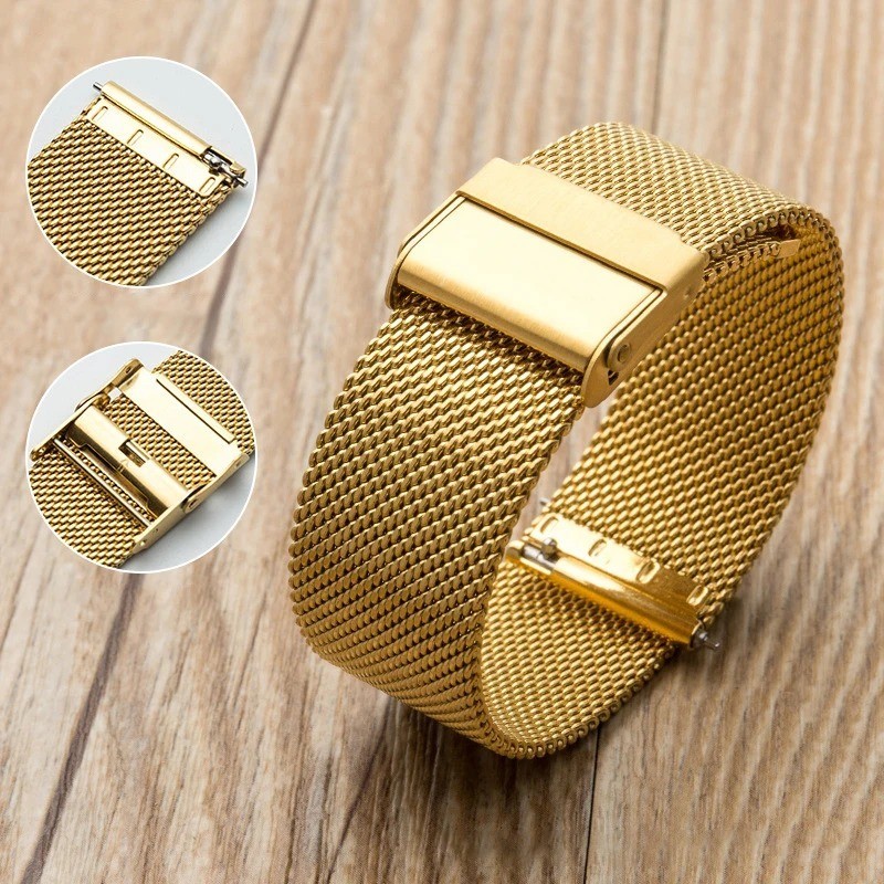 Premium Stainless Steel Milanese Mesh Watch Band Strap 12/14/16/18/20/22/24mm