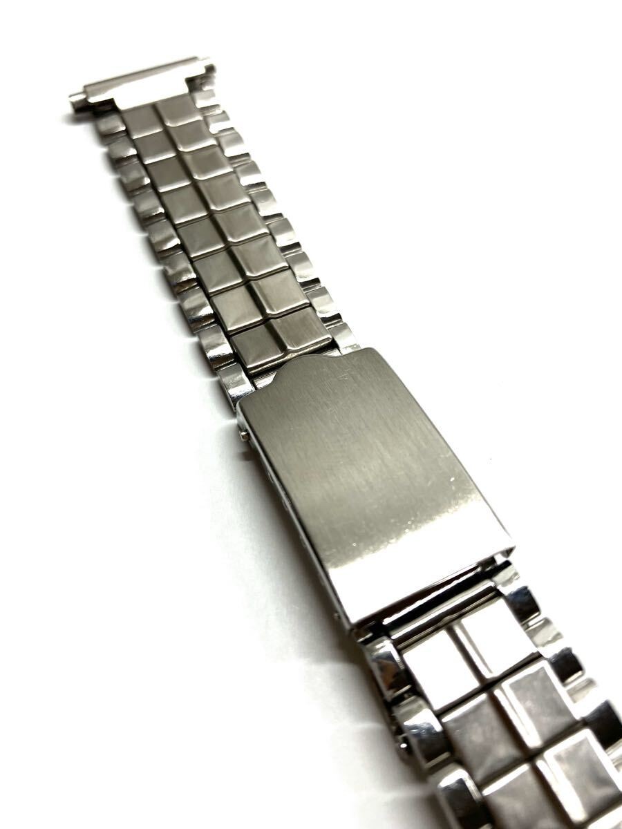 Stainless steel strap for wristwatches vintage item 16.5 21mm approximately 15cm