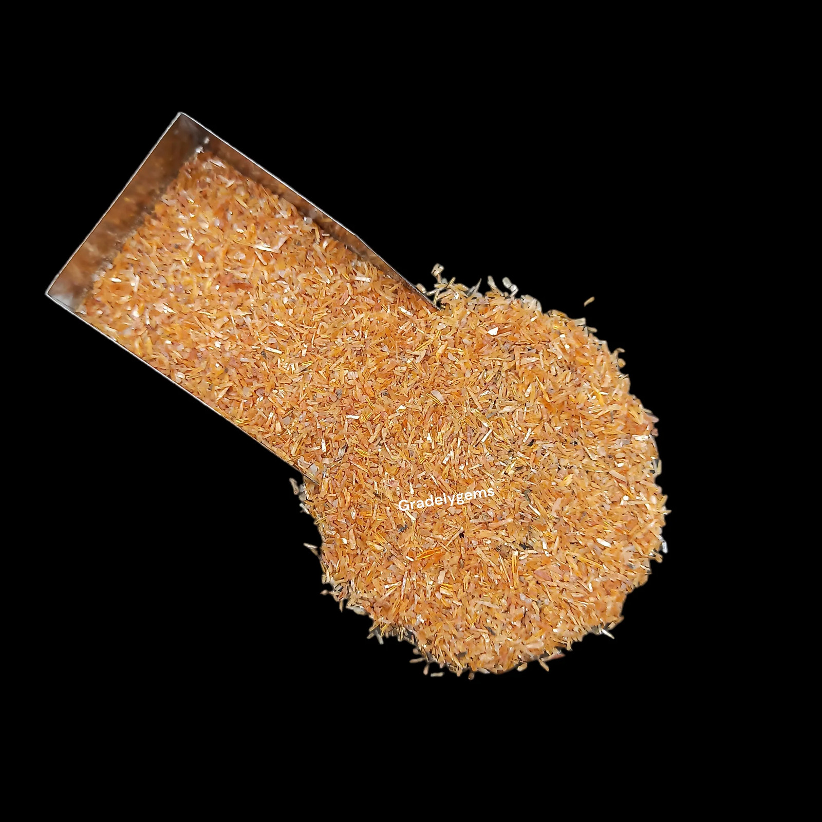 Orange Kyanite Micro Crushed Stone 0.5-1mm for Epoxy Craft Art