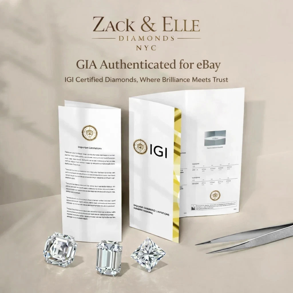 3 CTTW Lab Grown Diamond Stud Earrings Round E VS1 IGI 14K White Gold