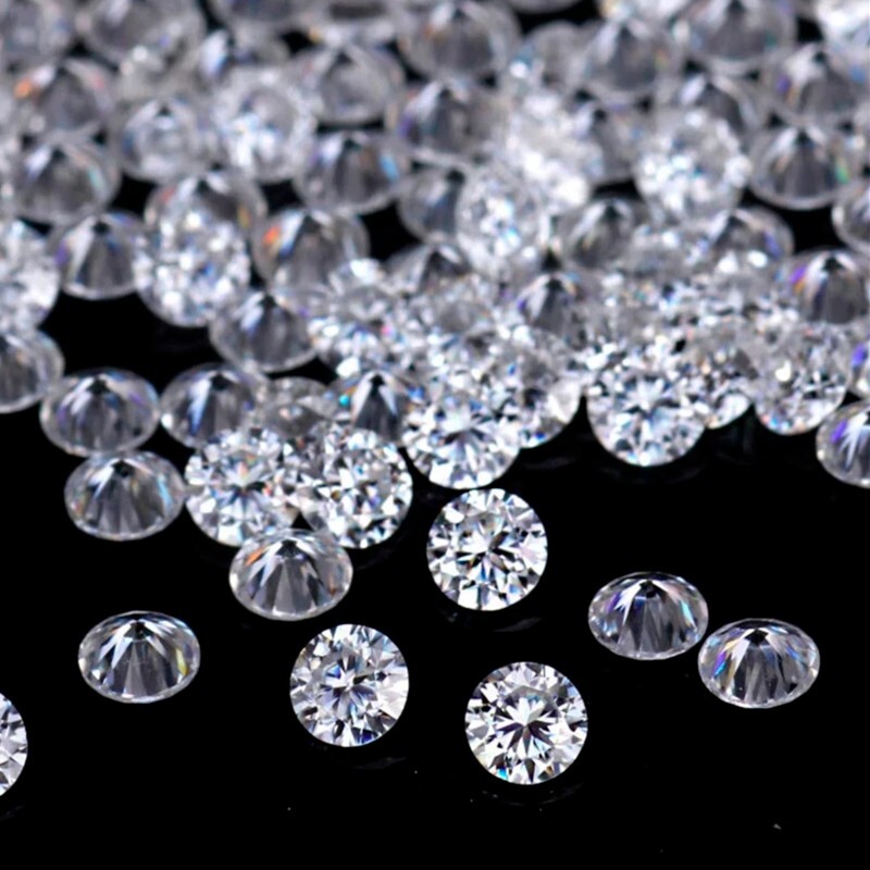 0.1-30ct Round Cut Loose Moissanite Real Gem Stone D VVS1 With Certificate