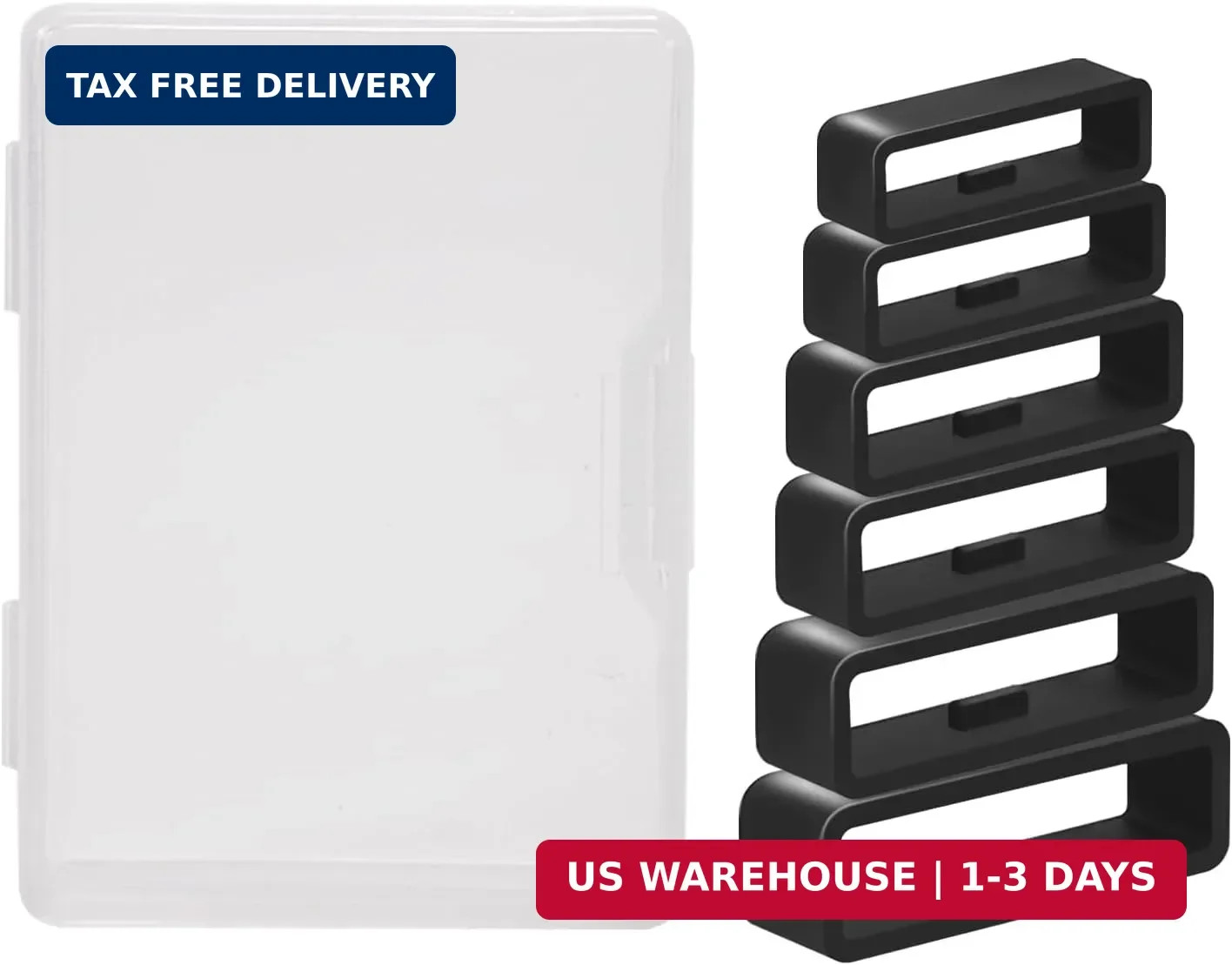 6 Pcs Watch Band Keepers, 16mm/18mm/20mm/22mm /24mm/26mm Watch Strap Holder Loop