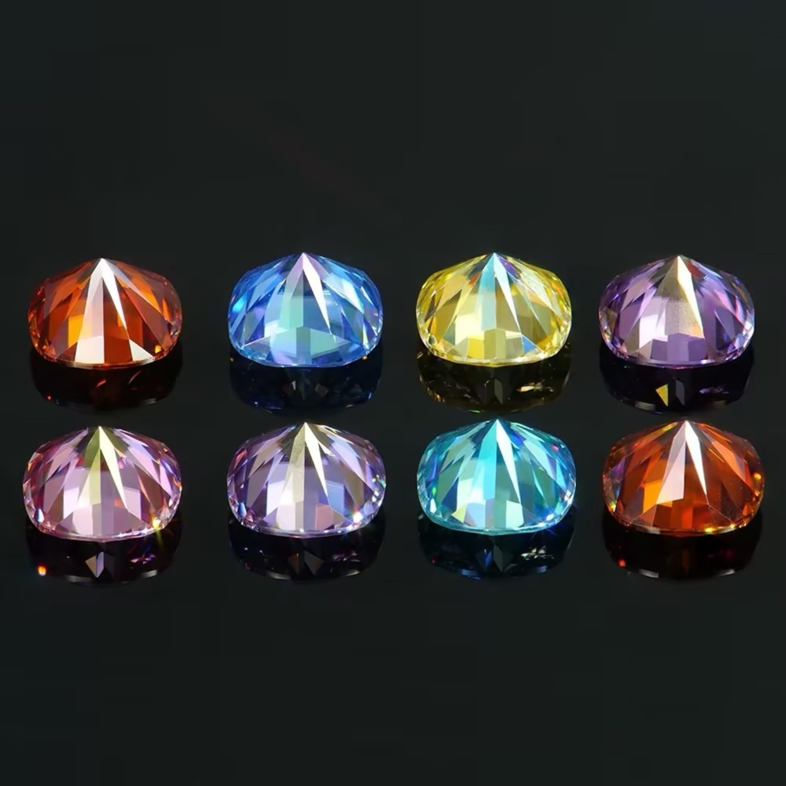 0.5-3ct Eight Colors Cushion Cut Moissanite Loose For Ring Pendant inlay GRA