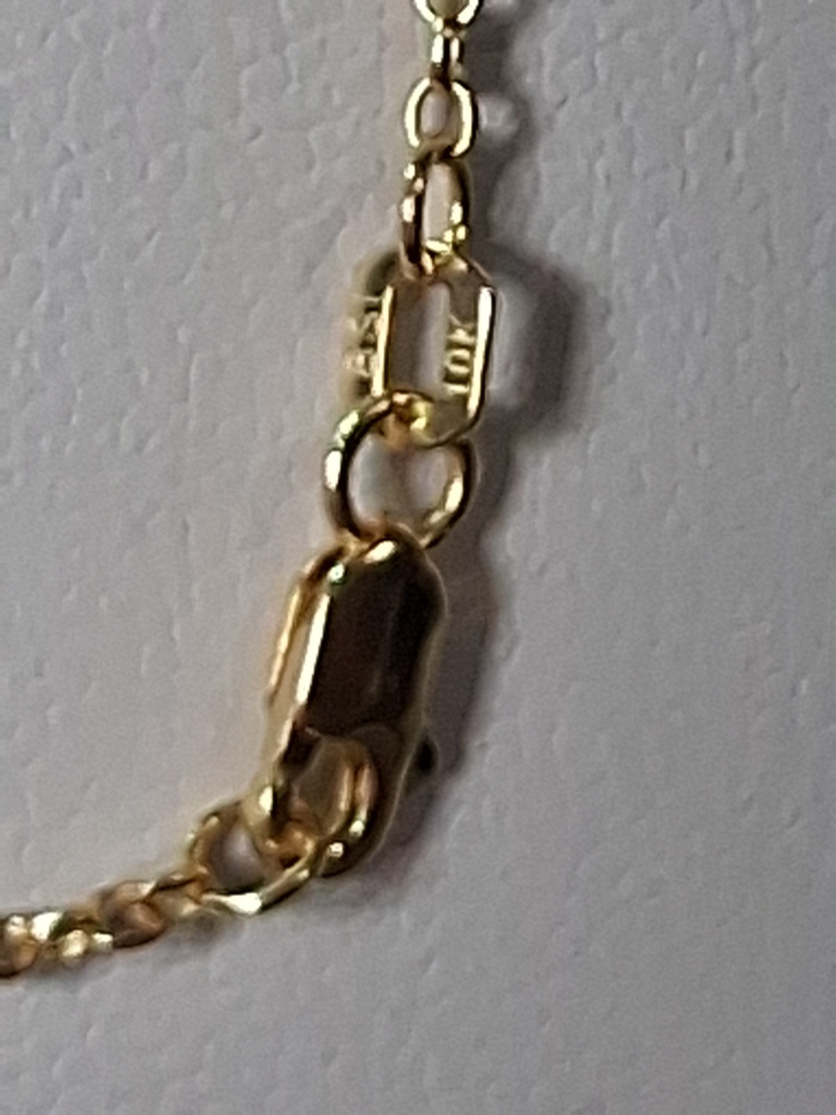 10k Yellow Gold 16″ Tight Anchor Chain 1.5mm