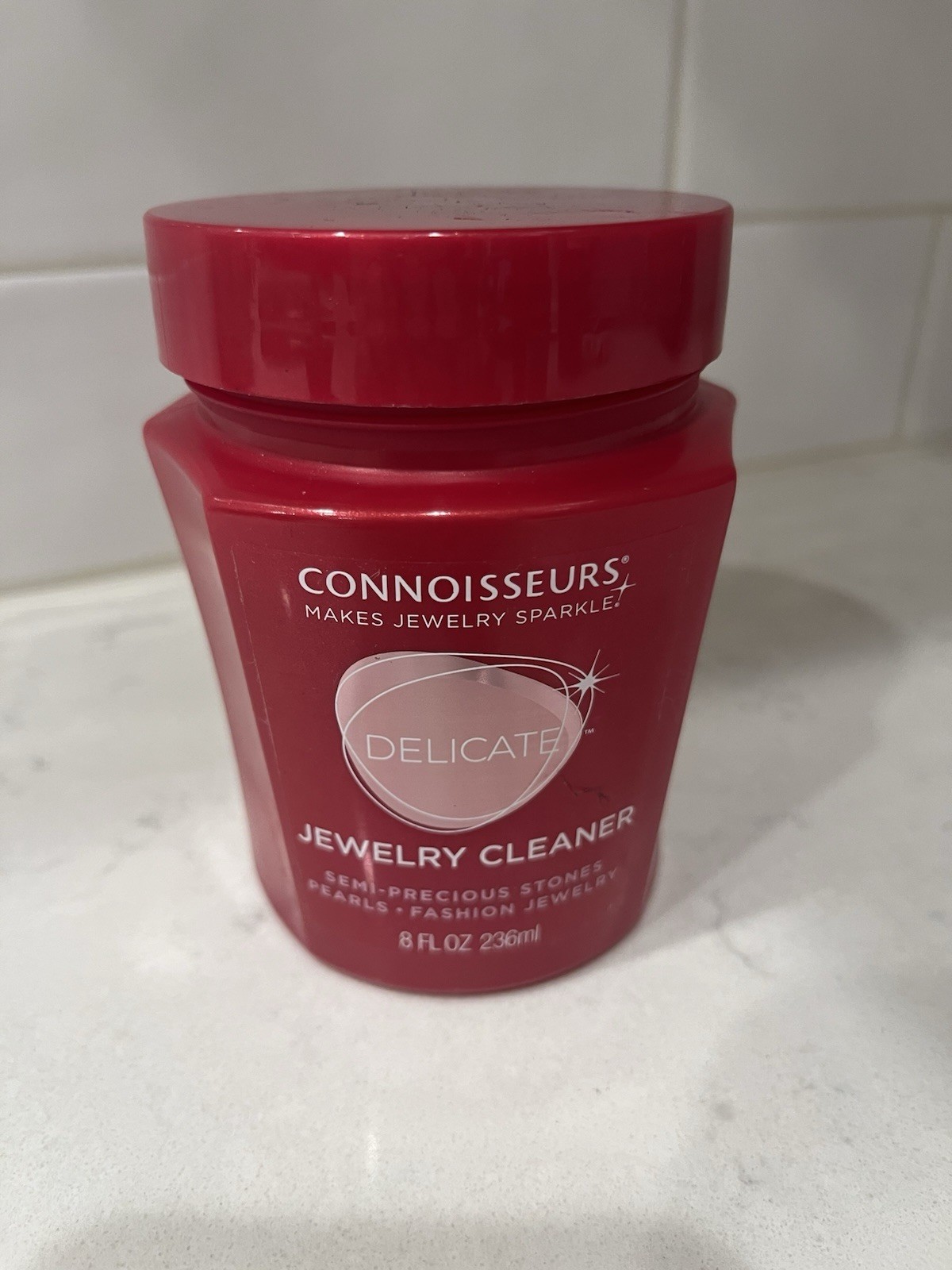 Connoisseurs Delicate Jewelry Cleaner 8 fl oz for Semi-Precious Stones, Pearls
