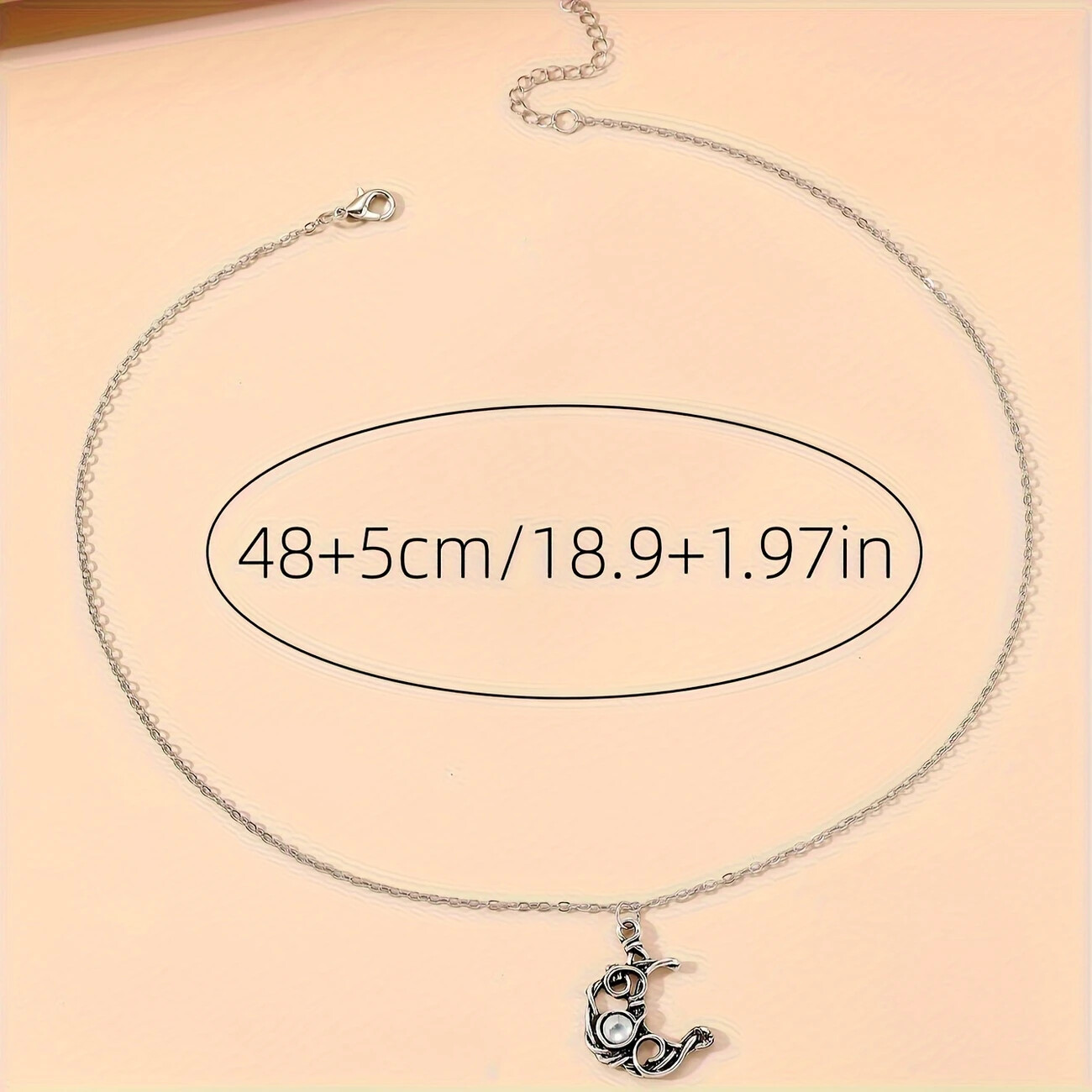 Bohemian Style Chic Moonstone Wrap Pendant Necklace for Women Everyday Wear