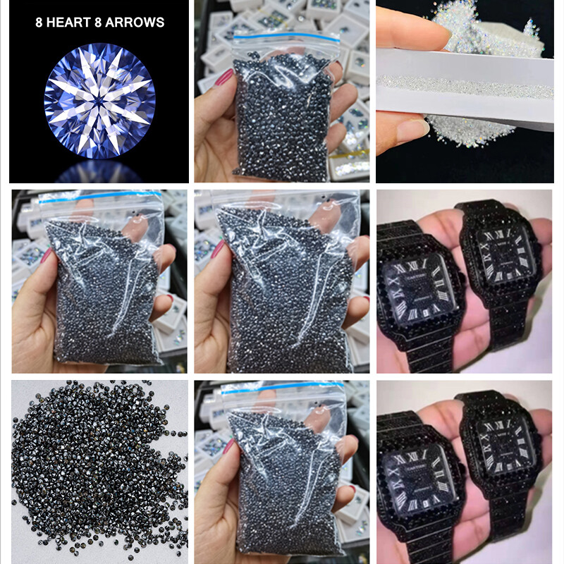 100Pcs White D Color Loose Moissanite Stone Round VVS1 2.5mm For Jewelry Making