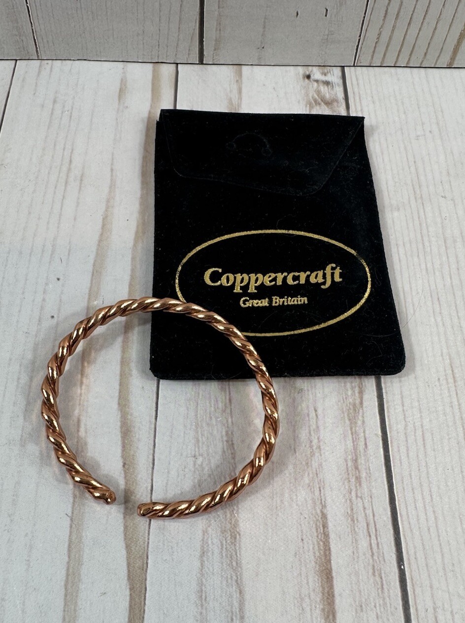 Coppercraft Great Britain Copper Braided Bangle