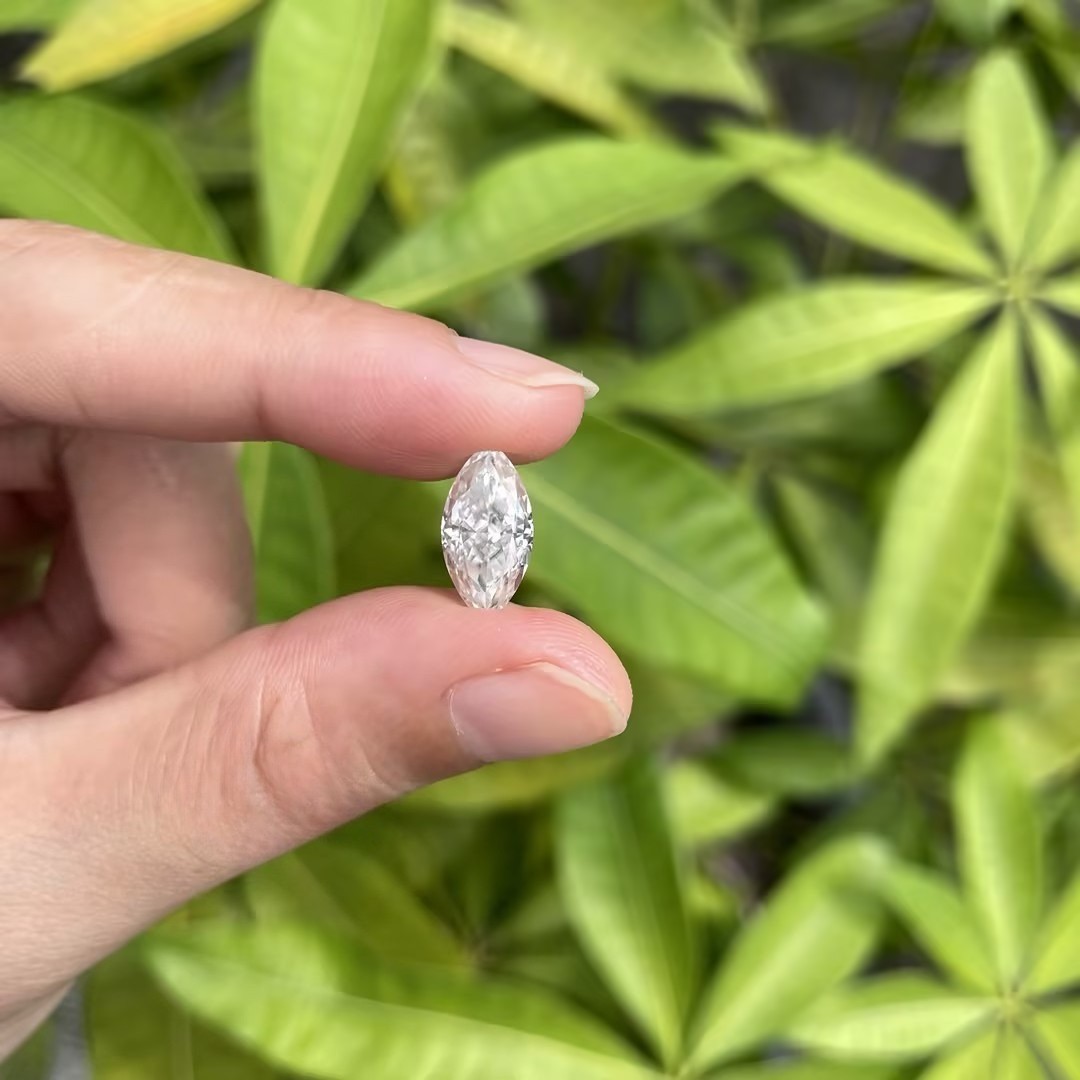GRA Certification Full Size Marquise Cut 0.1-10ct Loose Moissanite D Color VVS1