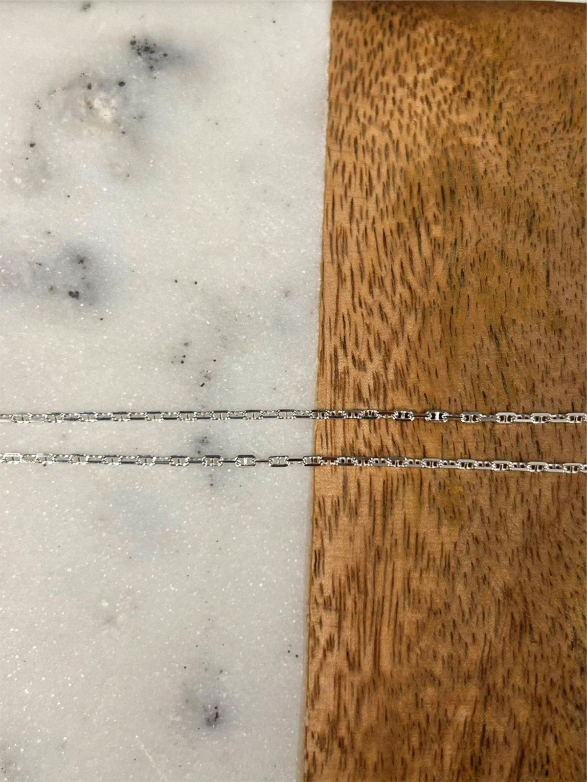 925 Sterling Silver 2mm Anchor Mariner Link Adjustable Chain Necklace 24″