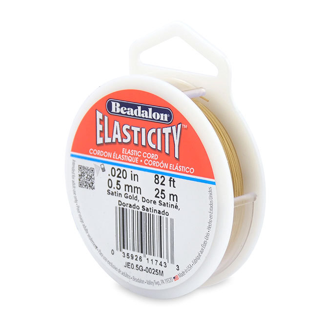 Beadalon Elasticity Elastic Cord for Beading Various Sizes.5mm.8mm 1mm + Colors