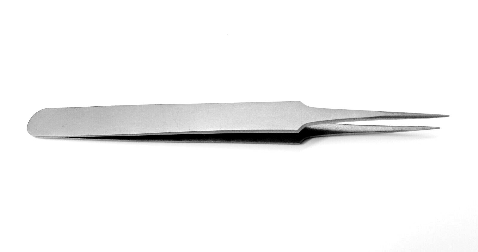Titanium Tweezers Ultra Fine Tip #5 Non Magnetic Precision Tweezer 4-3/4″ Long