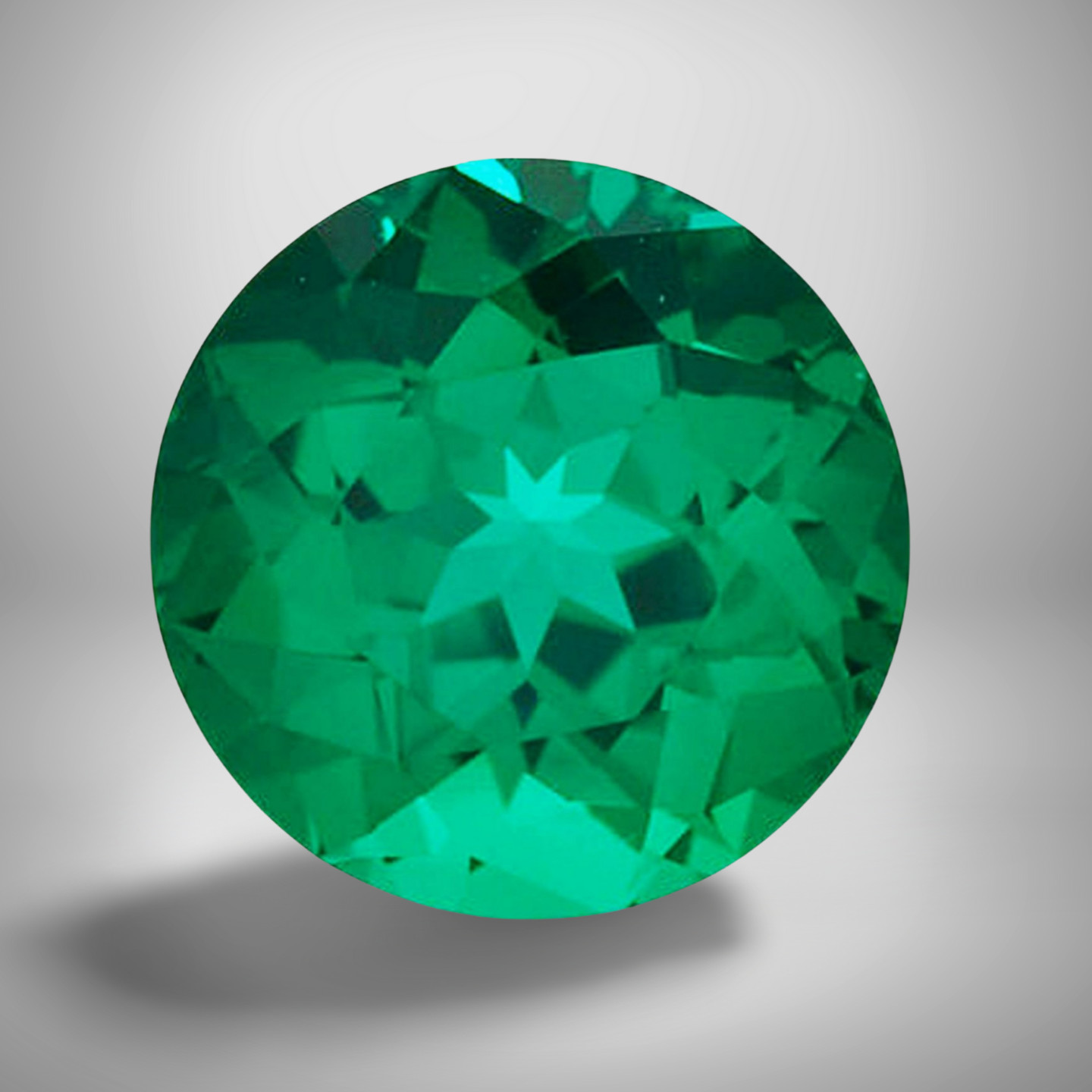 Emerald Round Cut Gemstone 6 Cts – 13 mm AAA+ Precious Jewelry Gem #