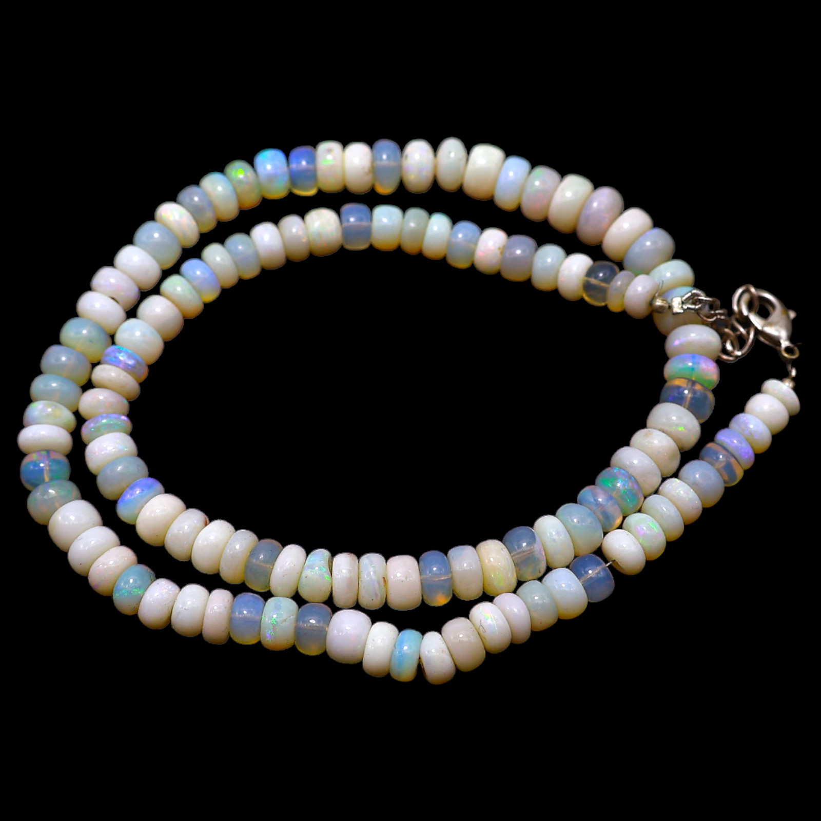 Rondelle Smooth 5X8 MM Fire Opal Beaded Not Applicable Mother Necklace Jewelry