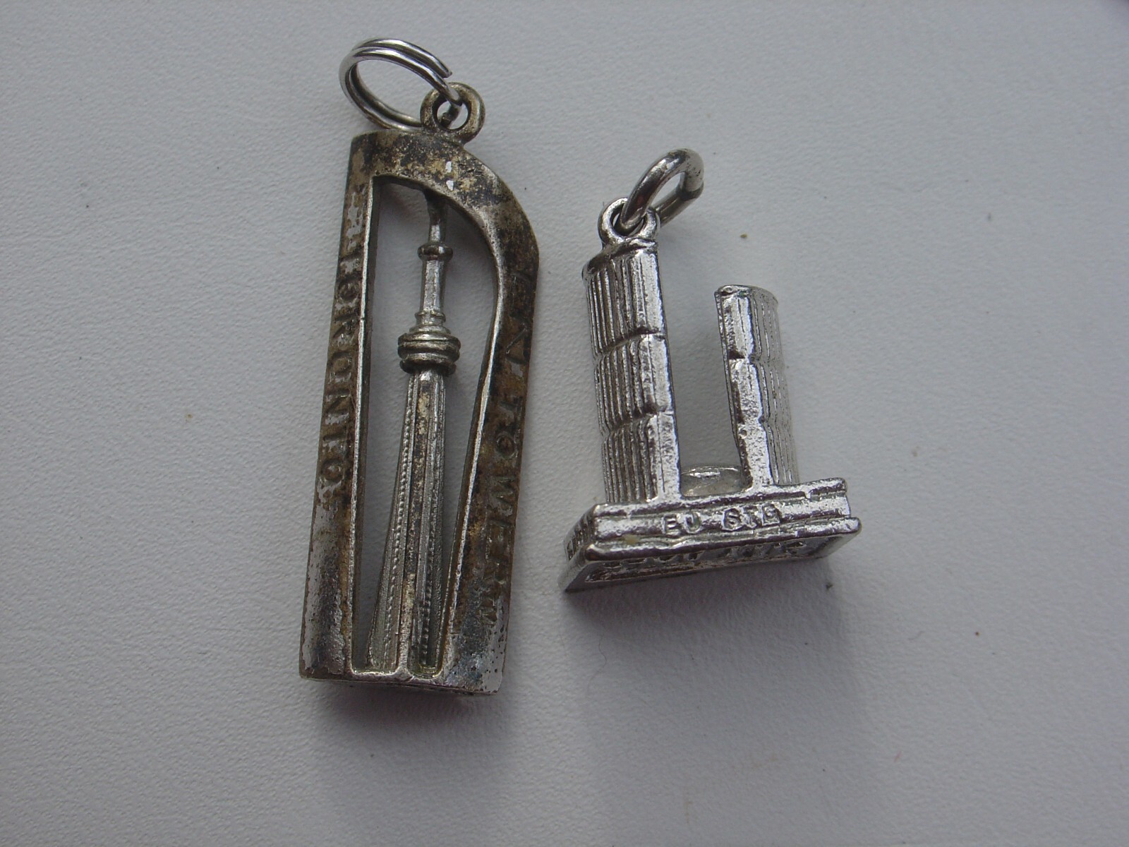 Vintage Sterling Silver Charm Lot Souvenir City Hall CN Building Toronto Canada