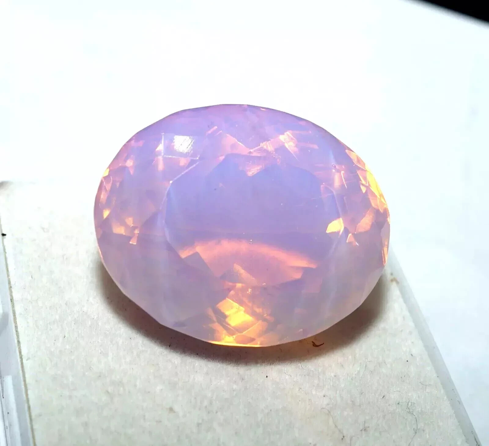 Australian Pink Opal 100 Ct Welo Untreated Natural Oval Cut Certified Gemstone