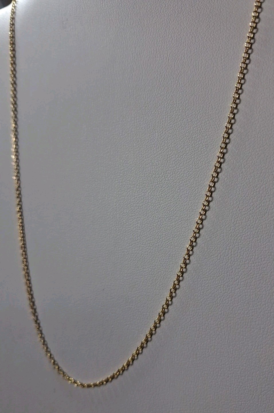 10k Yellow Gold 16″ Tight Anchor Chain 1.5mm