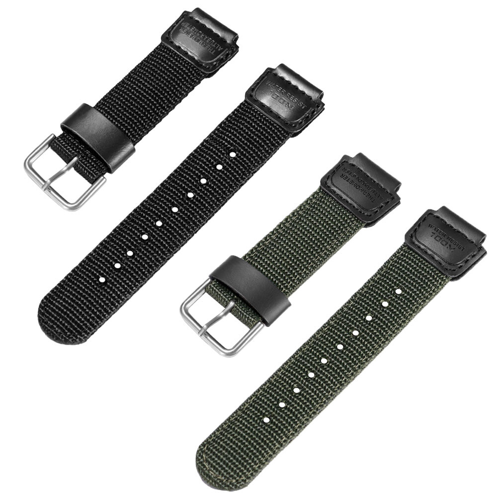 For Casio Nylon Watch Strap 18mm Band for F91W W800H F84 SGW400 AE1200 AE1300