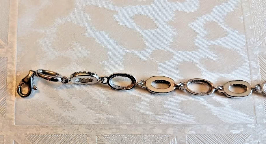Set of 3 Women’s Silver Tone Fashion Bracelets Sparkling CZ Layering Jewelry Gif