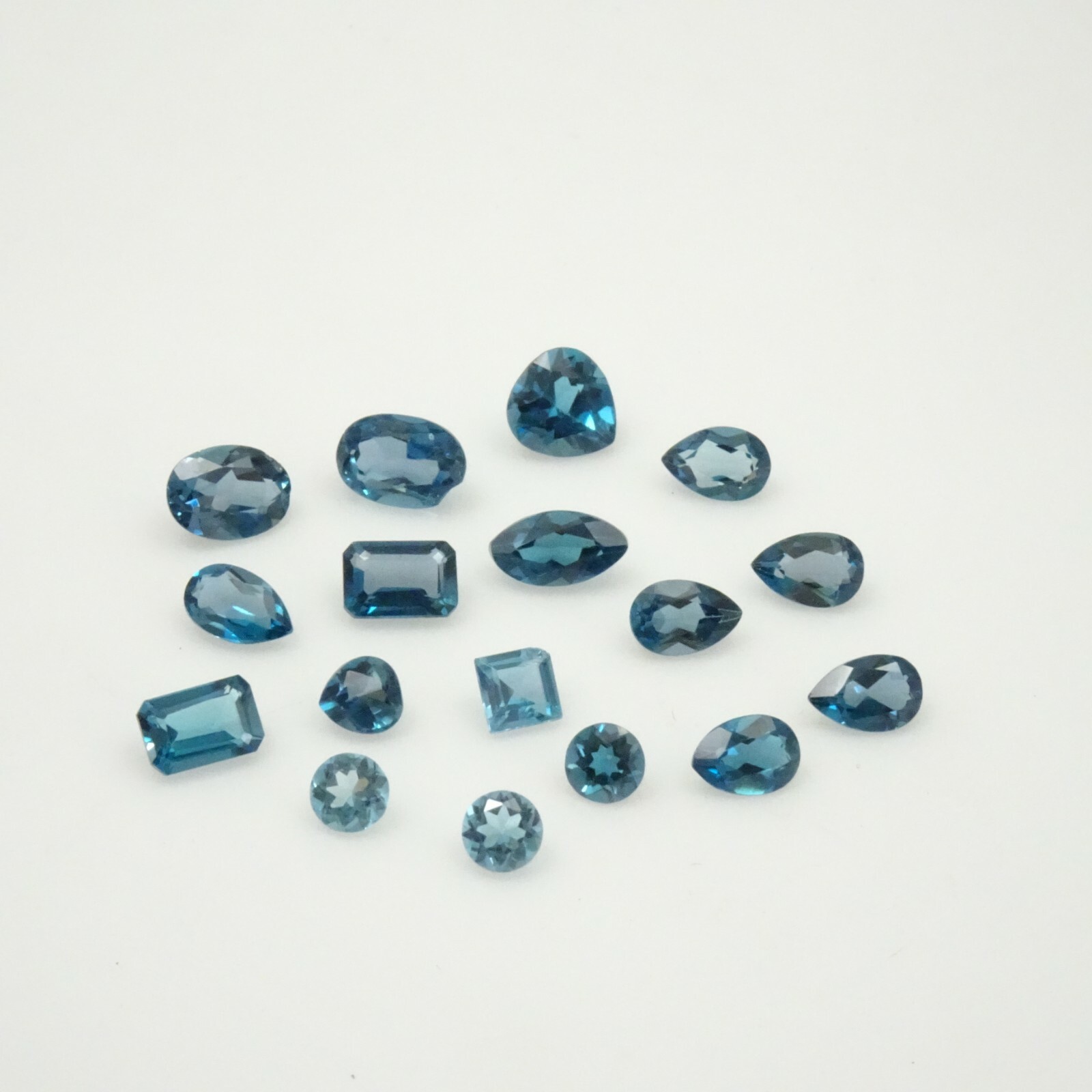 9.45CTW London Blue Topaz Parcel – Mixed MM – London Blue Topaz Loose Gemstones