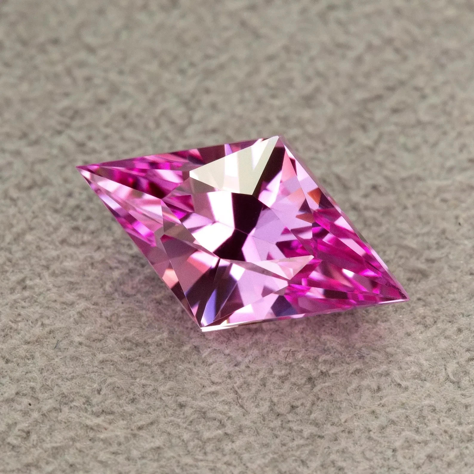 8.37 Ct Certified Natural Flawless Pink Sapphire Fancy Cut Loose A+ Gemstone