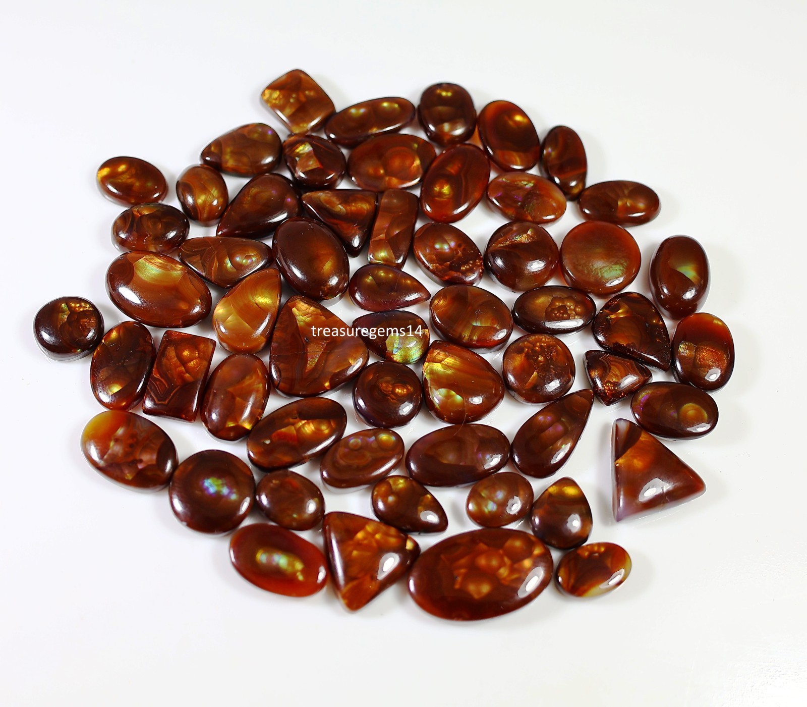 Natural top quality mexican fire agate 15 Ct Wholesale Lot Cabochon gemstone