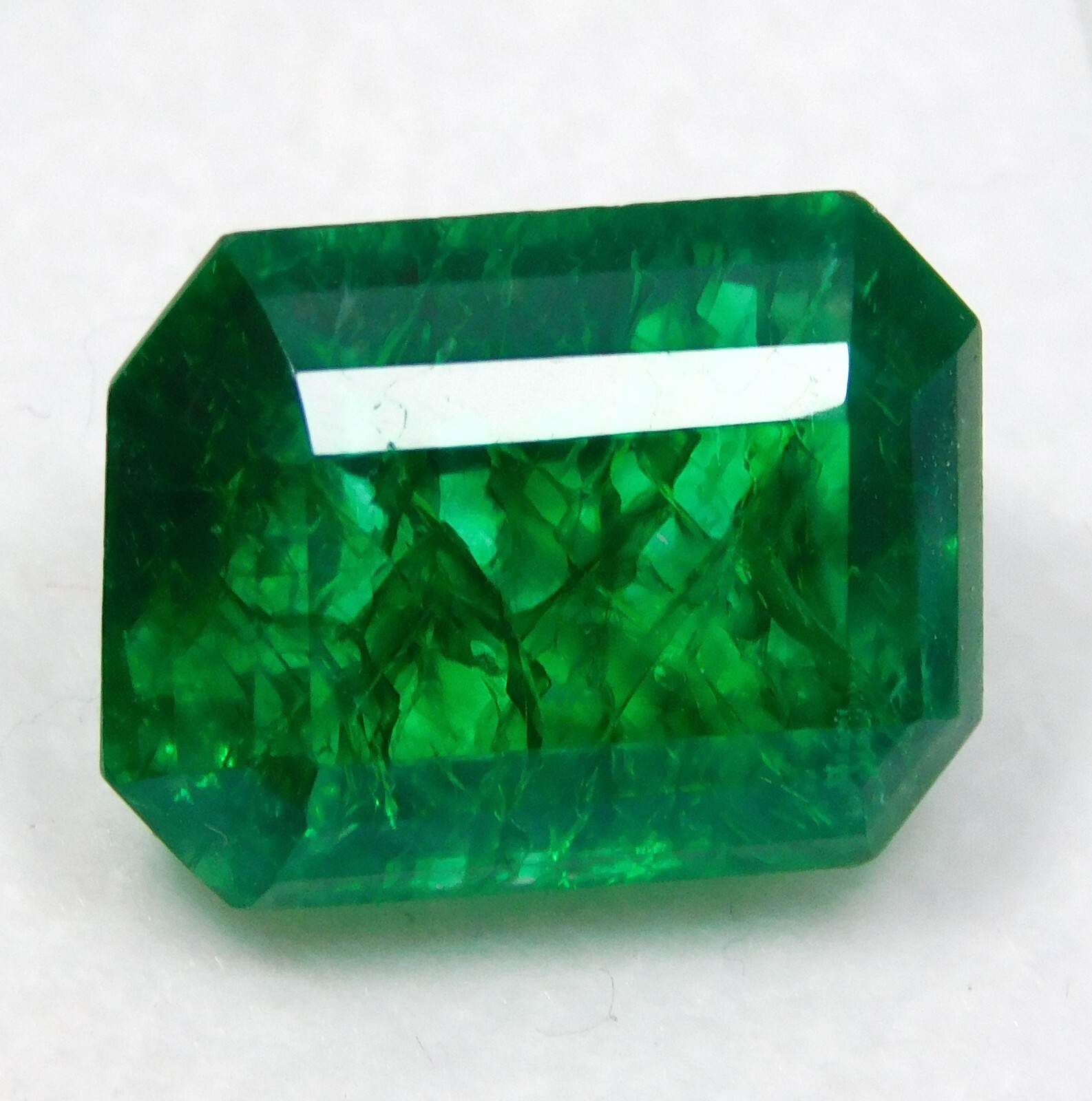Certified Natural Colombian Green Emerald 11.15 Ct Emerald Cut Loose Gemstone