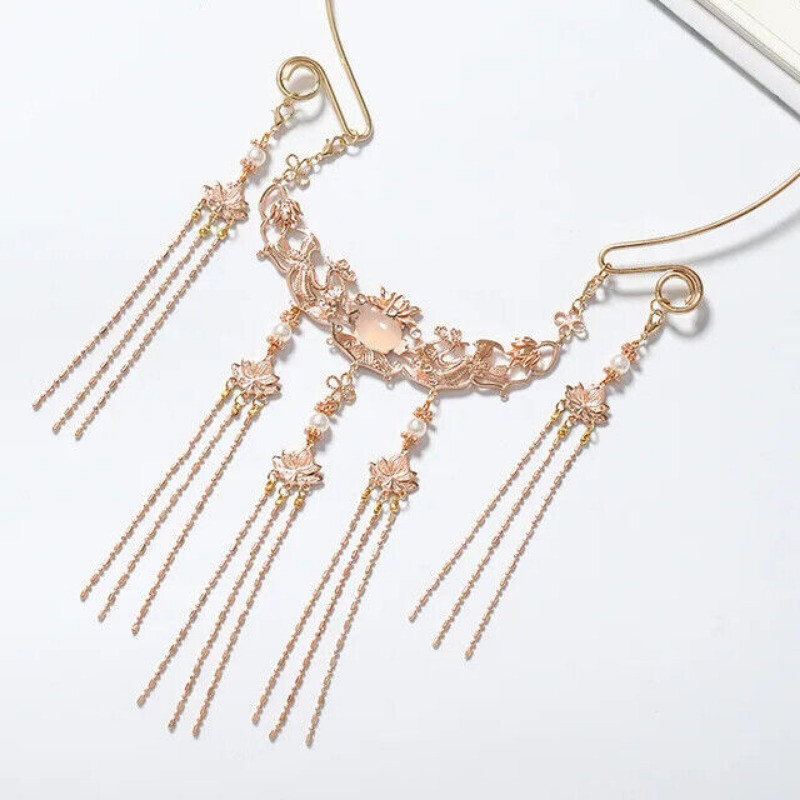 Ancient Chinese Necklace Accessoreis Chain Long Hanfu Dress Decorative Jewelry