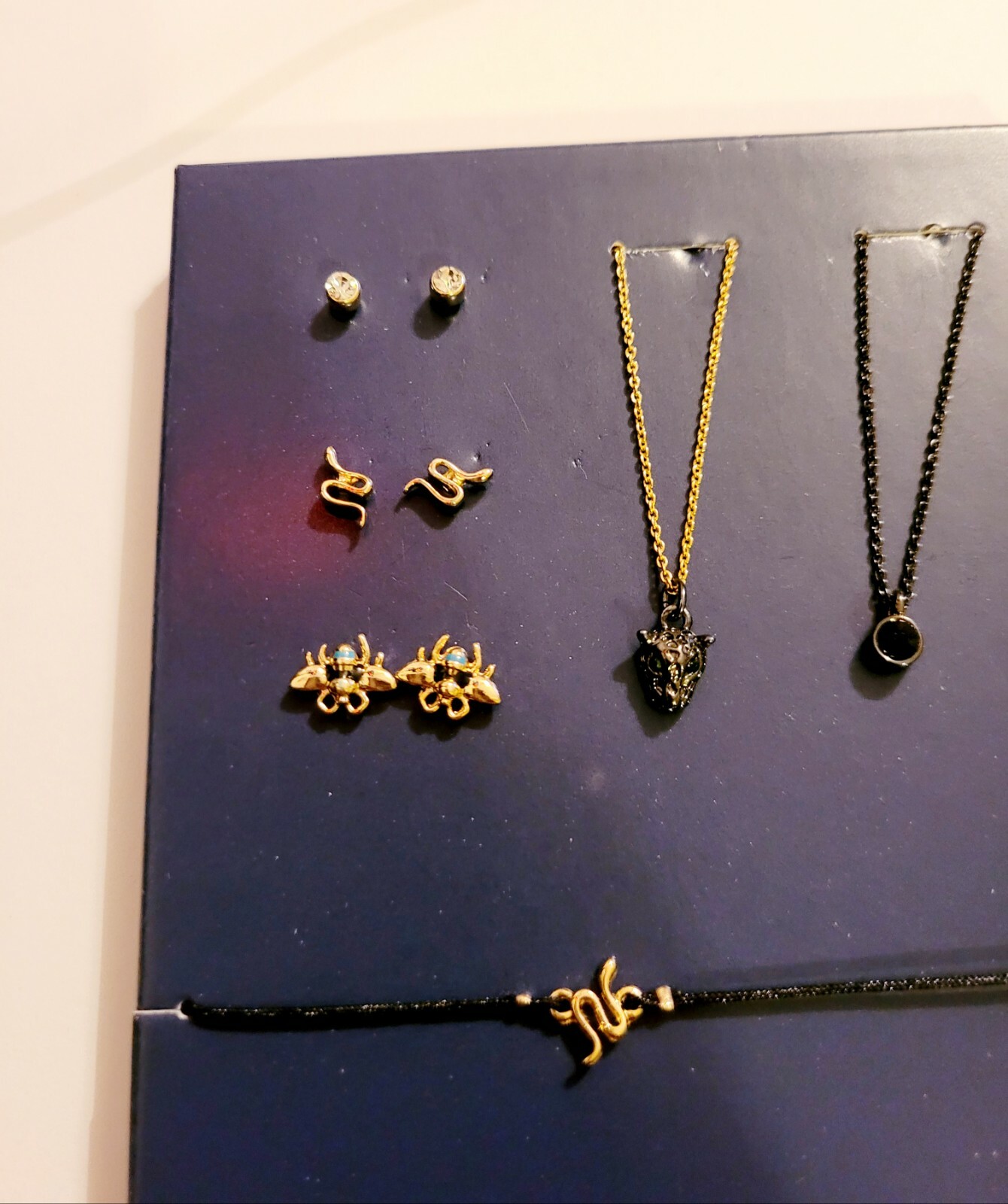 Rachel Roy 7 Days of Adornment Earrings & Necklaces Snake Gift Set $30 New