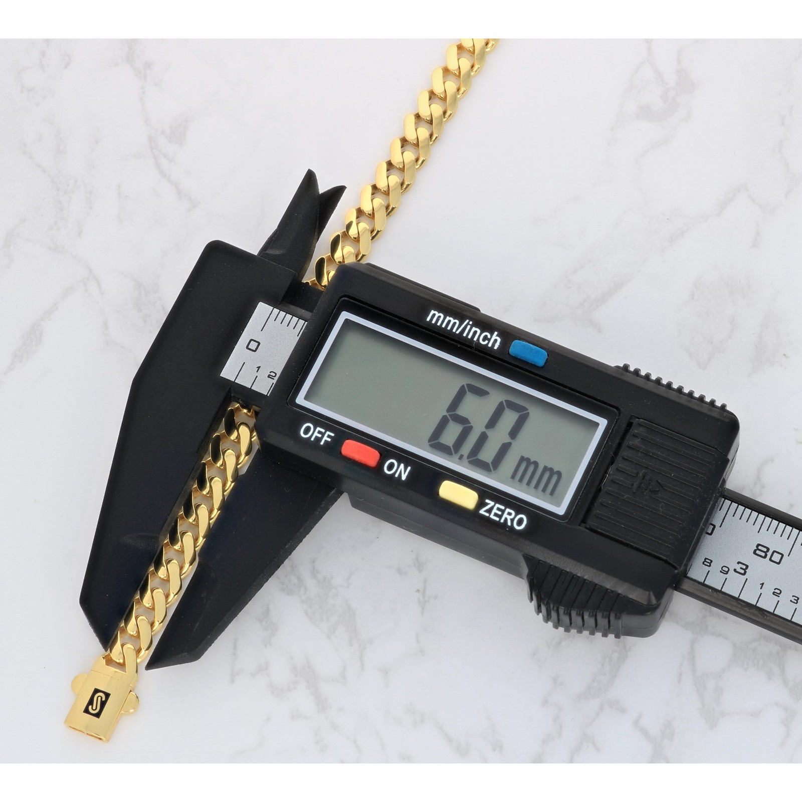 10K Yellow Gold Miami Cuban 6mm Monaco Chain Bracelet Mens Womens 6″ 7″ 8″ 9″